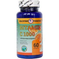 Healthyway Production Вітамін C 1000 мг з біофлавоноїдами капсули №60 замовити