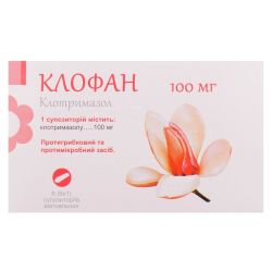 Клофан 100 мг суппозитории вагинальные №6   ADD