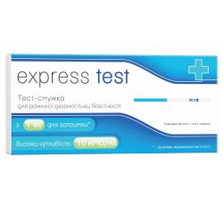 Тест-полоска Express Test  для определения беременности №1 в городе Львов : цены, характеристики. 