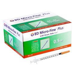 Шприц инсулиновый BD Micro Fine Plus U-100, 0,5 мл 30G (0,30 x 8 мм) №1 в городе Харьков : цены, характеристики. 