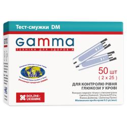 Тест-полоски Gamma DM №50 в Украине