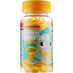 Омега-3 Biopharma Trippel Barn для детей с фруктовым вкусом капсулы №120 в городе Запорожье : цены, характеристики. 