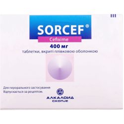 Сорцеф 400 мг таблетки №5 в місті Кривий Ріг : ціни, характеристика. 