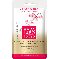 Маска Hada Labo Tokyo (Хада Лабо Токіо) Premium для сяяння обличчя тканинна антистрес 1 шт. в аптеці