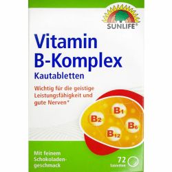 Витамины Sunlife Vitamin B-Komplex таблетки жевательные №72 в городе Одесса : цены, характеристики. - фото №1 Витамины Sunlife Vitamin B-Komplex таблетки жевательные №72 в городе Одесса : цены, характеристики.
