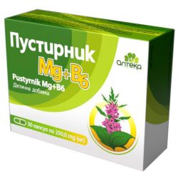 Пустирник Mg+B6 250 мг капсули №30 в інтернет-аптеці