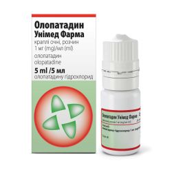 Олопатадин Унимед Фарма 1 мг/мл капли глазные флакон 5 мл фото
