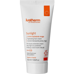 Крем Ivatherm Sunlight сонцезахисний зволожувальний крем для шкіри SPF 50+ 50 мл в Україні