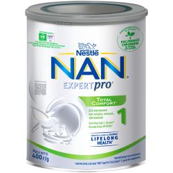 Пищевой продукт для специальных медицинских целей, сухая смесь NAN ExpertPro Total Comfort 1 для детей с рождения 400 г в городе Кривой Рог : цены, характеристики. 