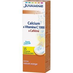 Juvamine (Жувамін) Кальцій + Вітамін C1000 шипучі таблетки №60 в Дніпрі : ціни, характеристика. 