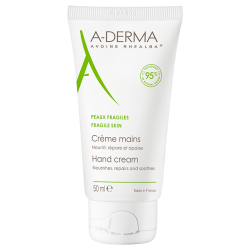 Крем A-Derma (А-Дерма) для рук з молочком Вівса Реальба для відновлення сухої/подразненої шкіри 50 мл 12134 фото