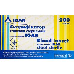 Скарификатор Igar стальной стерильный №200 цена