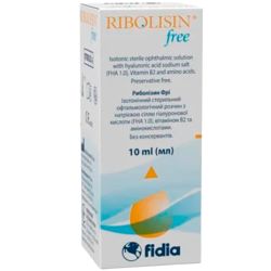 Риболізин Фрі (Ribolisin Free) стерильний офтальмологічний розчин 10 мл в місті Вінниця : ціни, характеристика. 