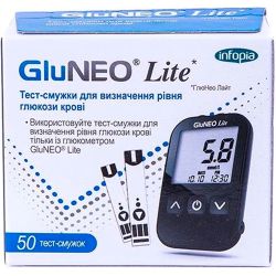 Тест-смужки GluNeo Lite №50 в місті Одеса : ціни, характеристика. 