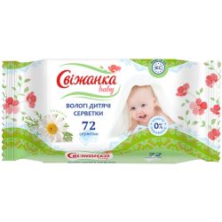 Свіжанка серветки вологі дитячі  72 шт ADD