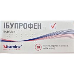 Ібупрофен 200 мг таблетки №10 в місті Львів : ціни, характеристика. 