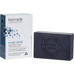 Мило-детокс Biotrade (Біотрейд) Pure Skin для шкіри обличчя та тіла з розширеними порами, 100 г в місті Львів : ціни, характеристика. 