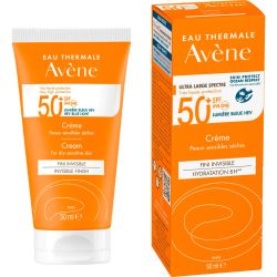 Крем Avene (Авене) солнцезащитный для сухой чувствительной кожи SPF 50+, 50 мл купить