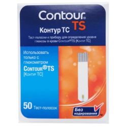 Тест-полоски к глюкометру Contoyr TS №50 в Украине