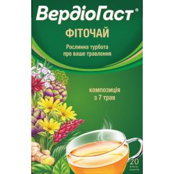Вердіогаст фіточай 1,5 г фільтр-пакети №20 в місті Одеса : ціни, характеристика. 