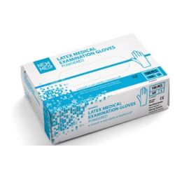 Рукавички оглядові Newmed Classic латексні неопудурені нестерильні (р.M) в місті Миколаїв : ціни, характеристика. 