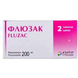 Флюзак 200 мг таблетки №2 ціна