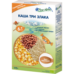 Каша Fleur Alpine три злака безмолочная,175 г купить