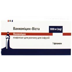 Ванкоміцин-Віста 1000 мг ліофілізат для розчину для інфузій флакон 20 мл №1 в місті Одеса : ціни, характеристика. 