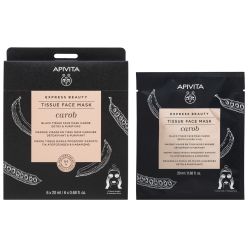 Маска Apivita (Апивита) Express Beauty Детокс и очищение кожи лица с семенами рожкового дерева черная 20 мл в городе Одесса : цены, характеристики. 
