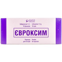 Евроксим 1,5 г порошок для инъекций флакон №10 в Украине