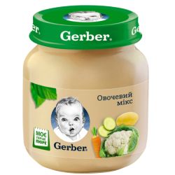 Пюре Gerber Овощной микс 130 г в городе Одесса : цены, характеристики. 