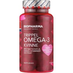 Омега-3 Biopharma Тройная для женского здоровья капсулы №120 в городе Запорожье : цены, характеристики. - фото №1 Омега-3 Biopharma Тройная для женского здоровья капсулы №120 в городе Запорожье : цены, характеристики.