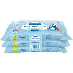 Салфетки Paediprotect (Педипротект) влажные детские для чувствительной кожи 3х48 шт. в городе Винница : цены, характеристики. 