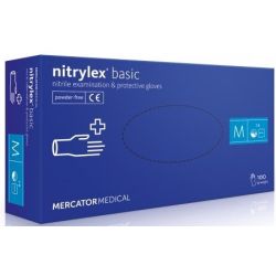 Перчатки NitryLex (НитриЛекс) Basic смотровые нитриловые нестерильные неприпудренные р. М №1 в городе Винница : цены, характеристики. 