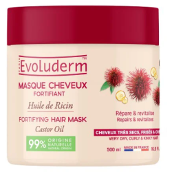 Маска Evoluderm (Эволюдерм) для волос с касторовым маслом 500 мл в городе Запорожье : цены, характеристики. 