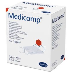 Серветка Medicomp з нетканого матеріалу 7,5 см х 7,5 см купити