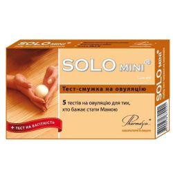 Тест-полоска Solo mini для определения овуляции №5 + бесплатная тест-полоска для определения Беременности в Днепре : цены, характеристики. 